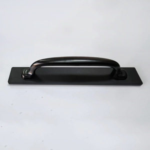 Manija de doble orificio de aleación de aluminio negro mate para ventana y puerta corredera, diseño minimalista, fácil instalación - Product Image 3
