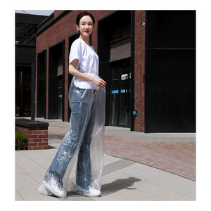 PEプラスチック特大厚く屋外PEキャンプ大人使い捨てレインパンツ工場カスタマイズ - Product Image 6