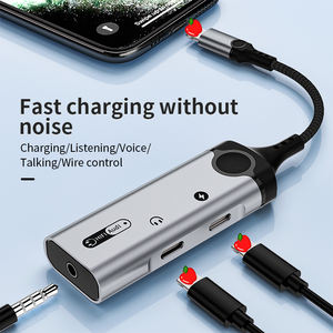 メタル3 in 1オーディオアダプター充電器iPhone 8ピン8ピン + 3.5mmヘッドフォンジャックアダプターオーディオ & 充電コンバータ - Product Image 2