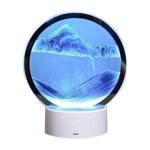 BB sable <span class=keywords><strong>Art</strong></span> décoration cadeau LED coulant sable lampe <span class=keywords><strong>Art</strong></span> Quicksand veilleuse rvb couleur sablier lampe pour salon décoration - Product Image 1