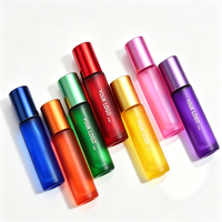 Botella de Vidrio Esmerilado de 10 ml con Rodillo, Tapa Metálica, para Aceites Esenciales, Perfumes y Cosméticos, con Logotipo Personalizado en Serigrafía