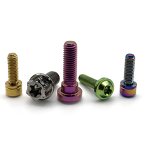 Vis en titane CNC Gr5 à tête bouton Torx métrique, vis en alliage anodisé pour moto M4 M5 M6 M8 M10 M14