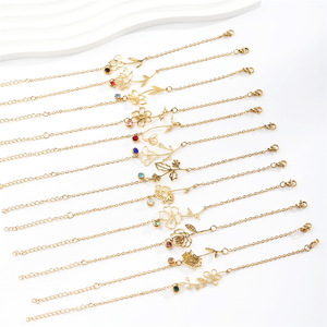 Fashionable 12 Months Flower Birthstone <strong>Bracelet</strong> for Women Girls Gift for <strong>Bestfriend</strong> Mom - Product Image 4