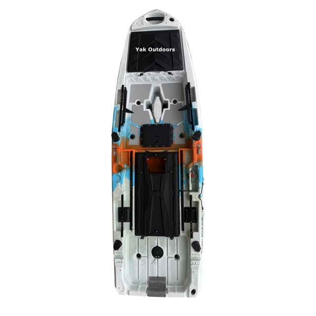 YAK OUTDOORS Hot Sale 2-Piece Modular HDPE Kayak 1 Person Pedal Drive Motor Surfing Fishing Electric GPS Durable Ocean Use