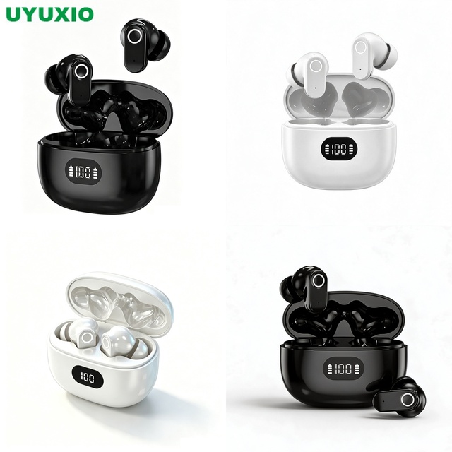 True Wireless Earbuds Stereo Earbuds Stereo Bass Earbuds Bluetooth 5.4 36H Playtime Touch Control for Workout Commute