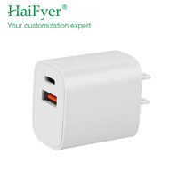 20W USB Typ C Fast PD Netzteil Wand ladegerät mit RoHS KC KCC Certs 9V/5V Ausgang für LED Light Plug-In Anschluss