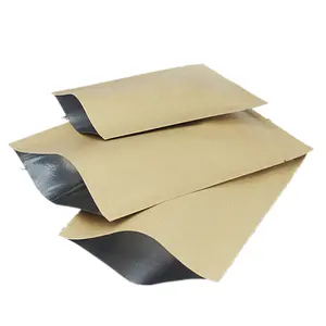 Custom logo 6X9cm heat seal vacuum kraft paper bag