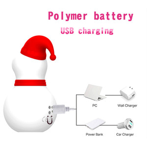 Giocattoli del sesso di natale 10 modalità succhiare la macchina del sesso pupazzo di neve a forma di clitoride orale scatola Sexy regalo figa vibratore vaginale per le donne lesbiche - Product Image 5