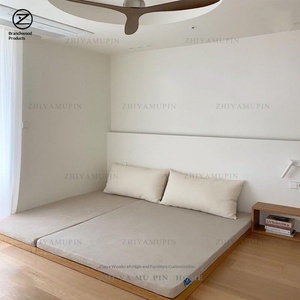 White Oak Tatami <strong>Floor</strong> <strong>Bed</strong> Headboardless Low Platform <strong>Bed</strong> Japanese Minimalist Solid Wood <strong>Bed</strong> <strong>Frame</strong> for Kids Bedroom - Product Image 1