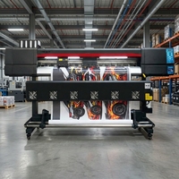 Máquina de Impresión de Formato Ancho de Alta Velocidad de 1.6m I3200, Máquina de Impresión de Alta Precisión con Dos Cabezales de Impresión