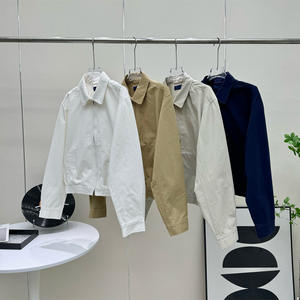 แจ็คเก็ตซิปสไตล์ลำลอง แบรนด์ <span class=keywords><strong>Ralph</strong></span> <span class=keywords><strong>Lauren</strong></span> สีน้ำตาลวินเทจ ปักโลโก้ คอตั้ง ดีไซน์ใหม่ - Product Image 5