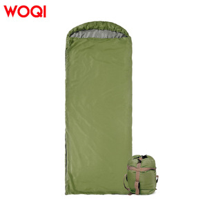 Saco de Dormir Woqi Envelope, Verde Militar, 0.5 kg, Ligero, Transpirable, de Nailon, para Adultos, para Campamento y Senderismo al Aire Libre - Product Image 1