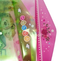 Porte-documents format A4 personnalisé, sac enveloppe en plastique, fournitures de bureau, chemise à boutons