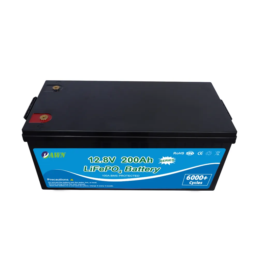 Full Capacity High Efficiency 24V 100AH 12V Battery Powered Induction Cooker LiFePO4 Battery 12V 200AH Battery