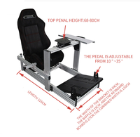 Kit de cadre en profilé d'aluminium pour cockpit de simulation de course automobile OEM personnalisé, simulateur de conduite de jeu de course automobile VR, volant, simulateur de conduite DIY, châssis de simulateur