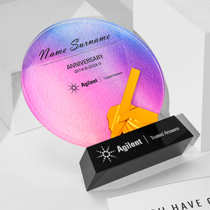 JZ Vente en gros Design vierge personnalisé Football Football Volley-ball Sport K9 Crystal Trophy Award Plaque Luxury Company Souvenir Awards - Product Image 5