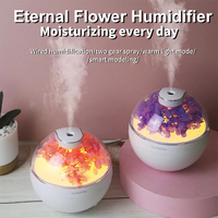 Diffuseur d'huile essentielle d'humidificateur ultrasonique de fleur fraîche préservée pour les vaporisateurs de chambre parfumés de bébé de voiture à la maison