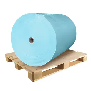 硅胶离型纸白色/蓝色/黄色衬里，用于贴纸巨型卷