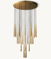 Lampe suspendue d'escalier moderne personnalisée, lampe LED, lampe suspendue d'usine pour chambre à coucher