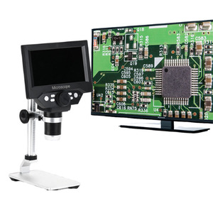 <span class=keywords><strong>Microscope</strong></span> numérique portable 1000X Zoom avec écran de 5.5 pouces et étui de transport pour le service sur le terrain - Product Image 1