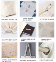 Pochette de rangement cosmétique en toile de coton recyclé écologique avec impression de logo personnalisé, sac anti-poussière avec cordon de serrage, petit cadeau, bijoux