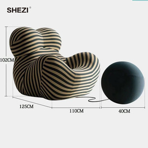 SHEZI personnalisé maman embrassant chaise décontractée concepteur Cair créatif paresseux inclinable Chir en forme d'embrasser balle Char chaise à bulles - Product Image 6