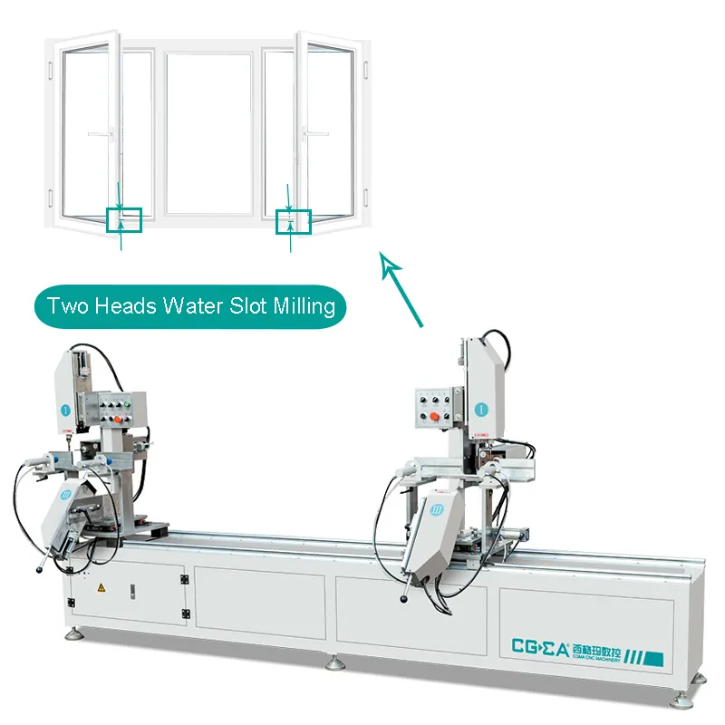 CGMA 3-Achsen-Wasserschlitzfräsmaschine PVC-Fenster-und Tür maschine Upvc-Fenster Wassers chlitz maschine für Tür und Fenster