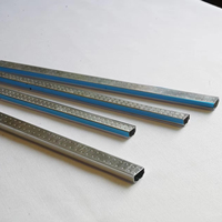Entretoise creuse en aluminium 22A, barre en alliage d'aluminium industriel, bande de butyl, joint en caoutchouc silicone, double vitrage trempé pour fenêtres/portes