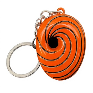 Nouveau Pendentif Collier et <span class=keywords><strong>Porte</strong></span>-clés Spirale 3D en Métal, Inspiré de l'Anime, avec Emblème Créatif Blanc - Product Image 4