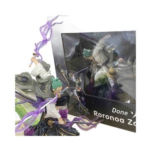 Figurine d'action en PVC <span class=keywords><strong>Zoro</strong></span> Kimono à trois lames, modèle de collection en boîte, pour la décoration de voiture, vente en gros - Product Image 5
