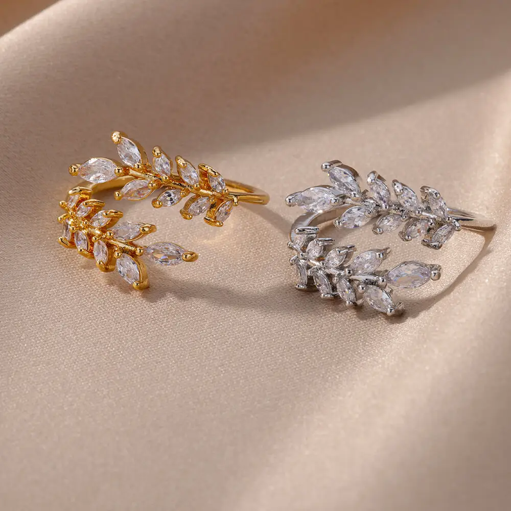 Napkin Diamond Opening Rings The New Simple Luxury Fashion Flower Women Zircon Designer Golden 12 18K Gold Plated CLASSIC CN;SHN