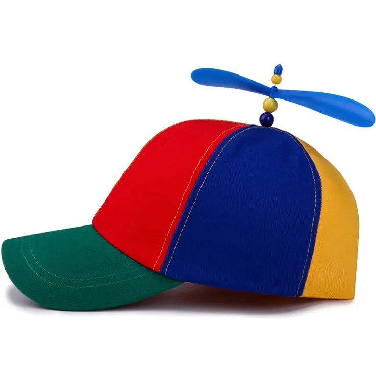 Yeni varış yenilikler hediye renkli % 100% pamuk parti tatil pervane şapka stok var