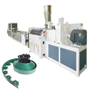 Plástico PE PP Paisagem Edging Roll Making Machine Garden Lawn Border Production Line