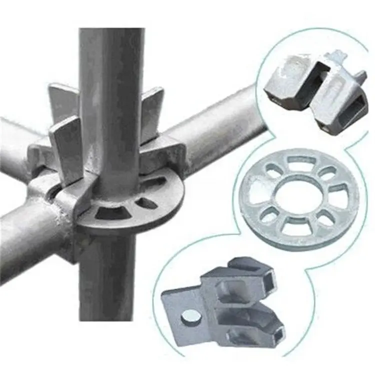 Q355 Q235 Accesorios de material Pasador de cuña y cabeza de abrazadera y espiga para andamio de sistema Ringlock