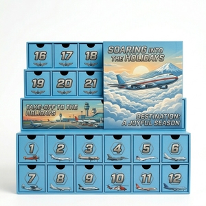 Caja de <span class=keywords><strong>Calendario</strong></span> de <span class=keywords><strong>Adviento</strong></span> Navideño con Camuflaje y Logotipo Personalizado, 24 Cajones, Caja de Regalo de Cartón para Juguetes, Vehículos, Regalos para <span class=keywords><strong>Hombres</strong></span>, Empaquetado al por Mayor - Product Image 1