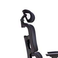 Chaise de bureau ergonomique en maille, pivotante et réglable, avec support lombaire et appui-tête