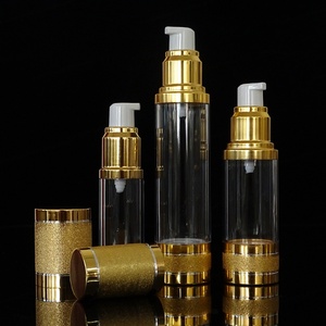 Cosmetic Packaging Empty Airless Plastic <b>Pump</b> <b>Bottle</b> 15ml 30ml 50ml 100 ml Gold Silver Spray <b>Bottle</b> 1 oz - Product Image 4