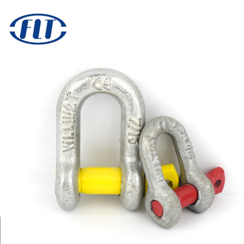 Горячеоцинкованное Кованое d-образное кольцо Dee G210, подъемная цепь, морской винтовой штифт, d-скоба из легированной стали
