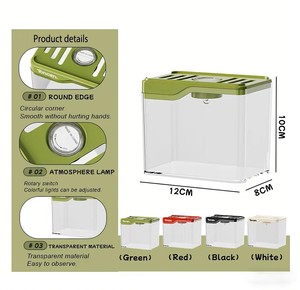 <span class=keywords><strong>Aquarium</strong></span> de bureau multifonctionnel pour salon, petit rangement domestique, boîte de rangement de bureau, <span class=keywords><strong>aquarium</strong></span> décoratif - Product Image 4