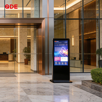 Monitor de Publicidad LCD para Interiores/Exteriores QDE, Soporte de Piso, Señalización Digital, Reproductor de Publicidad Comercial para Ascensores y Metro