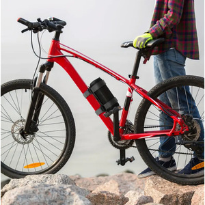 Sangle de fixation pour haut-parleur de vélo, réglable, en nylon noir, pour utilisation sur le guidon du vélo - Product Image 4