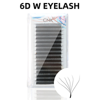 Extensions de cils en grappes 6D en gros, extensions de cils segmentées DIY 0,07 mm, courbure C D DD, longueurs mixtes, marque privée OEM ODM