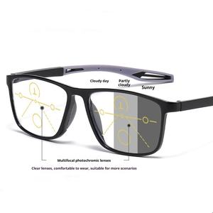 Lunettes de lecture progressives multifocales photochromiques, bloquant la lumière bleue, monture flexible TR90, <span class=keywords><strong>verres</strong></span> PC ultra-fins pour la <span class=keywords><strong>presbytie</strong></span> - Product Image 2
