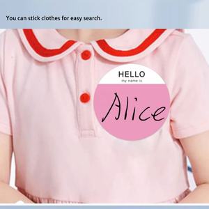 <span class=keywords><strong>Feuille</strong></span> d'autocollant de nom étanche personnalisable 'Hello My Name Is' impression couleur forme personnalisée finition stratifiée pour bureau salle de classe - Product Image 4