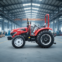 Multifunktionaler 60-90PS 4x4 Landwirtschaftstraktor zum Pflügen, Hacken und Ziehen