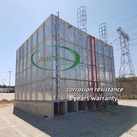 Estructura de acero superior galvanizada por inmersión en caliente Torre de tanque de agua Torre de acero elevada seccional modular Tanque de agua