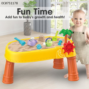 Mesa de arena y agua 2 en 1 para playa y verano, mesa de arena y agua para niños - Product Image 3