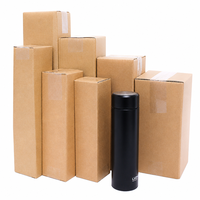 Cartons d'emballage en carton ondulé Kraft personnalisés RSC avec système de sécurité pliable, vente en gros directe usine pour la logistique e-commerce et la vente au détail