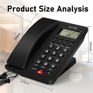 Factory Direct Office <span class=keywords><strong>Contacto</strong></span>-número de teléfono Sistema telefónico con identificador de llamadas Teléfono comercial FICAN8009 - Product Image 2