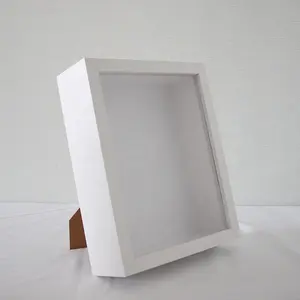 กรอบกล่องเงาสีขาวขนาด 8x10 สําหรับของที่ระลึก ของใช้เด็ก ความทรงจํางานแต่งงาน งานฝีมือ ตั๋ว